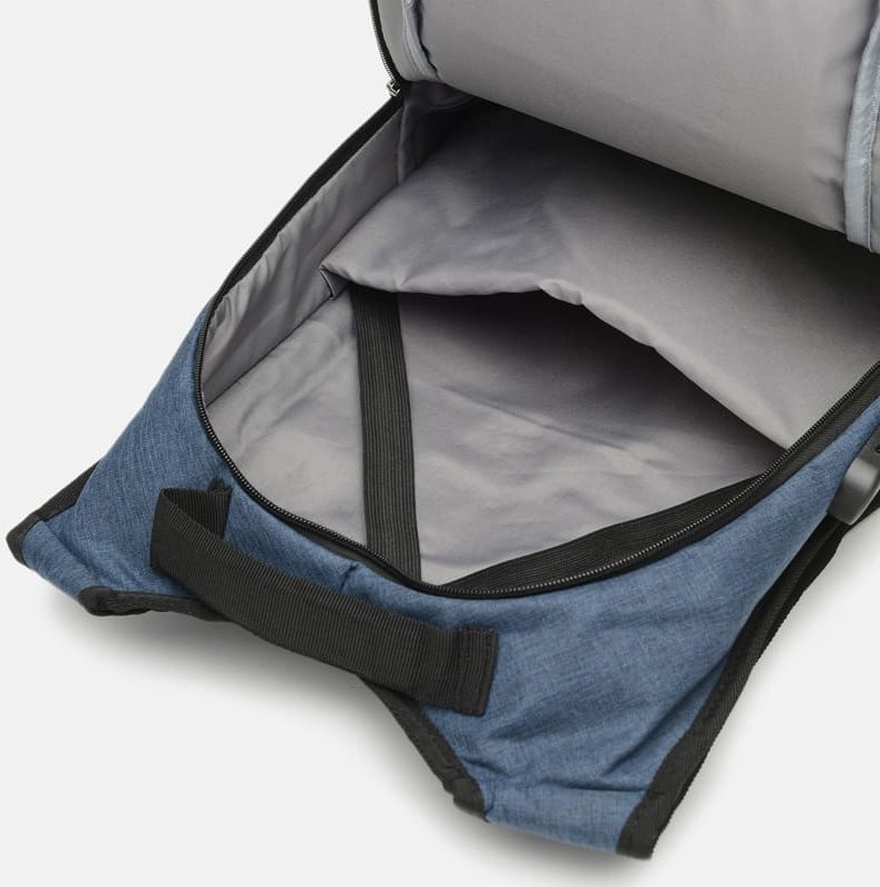 Синий мужской рюкзак из полиэстера под ноутбук Monsen (21464)
