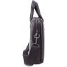 Большая мужская сумка под ноутбук из натуральной черной кожи с ручками H.T Leather 67752 - 2