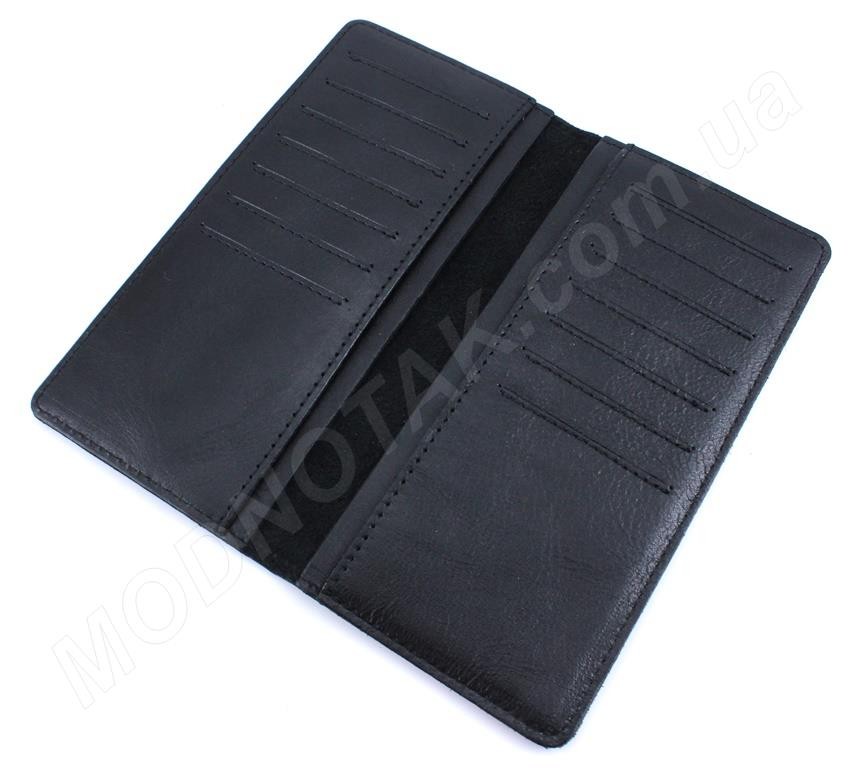 Купюрник кожаный черного цвета - ST Leather (18007)