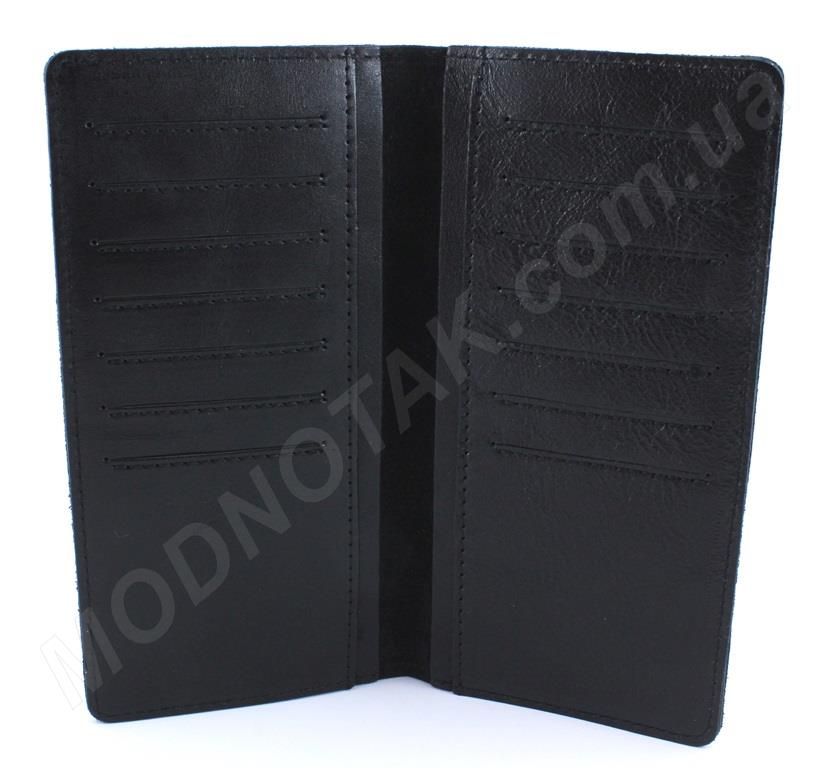 Купюрник кожаный черного цвета - ST Leather (18007)