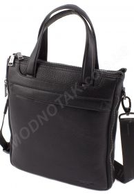 Вертикальная мужская деловая сумка из натуральной кожи (формат под А4) H.T Leather (10323)