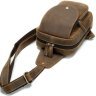Винтажная кожаная сумка - рюкзак через плечо VINTAGE STYLE (14855) - 6