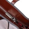 Практичная женская сумка-шоппер из натуральной кожи коричневого цвета Vintage (2422103) - 4