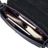 Вместительный мужской портфель из качественной кожи черного цвета с фактурой под крокодила KARYA (2420939) - 5