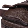 Мужская маленькая кожаная сумка-планшет коричневого цвета Borsa Leather (21314) - 8