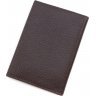 Кожаная обложка коричневого цвета с выраженной фактурой KARYA (094-39) - 3