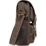 Мужская сумка мессенджер из натуральной кожи коричневого цвета VINTAGE STYLE (14572) - 5