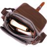 Горизонтальная мужская сумка из текстиля серого цвета Vintage (2421248) - 5