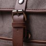 Горизонтальная мужская сумка из текстиля серого цвета Vintage (2421248) - 10