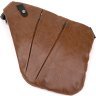 Світло-коричнева чоловіча сумка-слінг зі шкірозамінника Vintage (20567) - 3