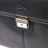 Классический кожаный мужской портфель черного цвета KARYA (2420940) - 7