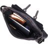 Серая мужская сумка-мессенджер из кожзама с навесным клапаном Vintage 2422143 - 5