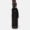 Мужская кожаная сумка-барсетка классического дизайна в коричневом цвете Ricco Grande (21391) - 4