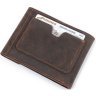 Горизонтальный мужской кошелек из винтажной кожи на кнопке Vintage (2414975) - 8