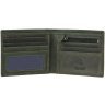 Мужское горизонтальное портмоне из винтажной кожи зеленого цвета Visconti Shield 69054 - 3