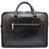 Добротная мужская кожаная сумка-портфель на три отдела TARWA (21737) - 2