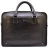 Добротная мужская кожаная сумка-портфель на три отдела TARWA (21737) - 5