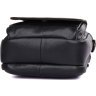 Компактная мужская наплечная сумка черного цвета VINTAGE STYLE (14451) - 7