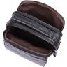 Компактная мужская наплечная сумка черного цвета VINTAGE STYLE (14451) - 9