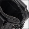 Мужская небольшая кожаная сумка-барсетка черного цвета с ручкой Ricco Grande 71855 - 5
