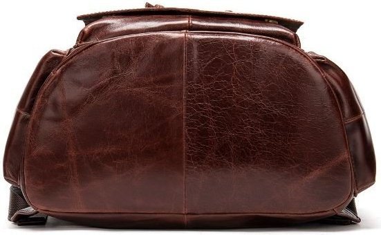 Коричневый городской рюкзак с одним отделением и карманами VINTAGE STYLE (14800)