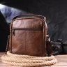 Мужская сумка-барсетка из натуральной кожи светло-коричневого цвета Vintage (2421480) - 8