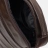 Коричневая недорогая мужская сумка-барсетка из натуральной кожи с ручкой Borsa Leather (21906) - 5