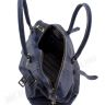 Сумка дорожная из итальянской винтажной кожи синего цвета - Travel Leather Bag (11010) - 15