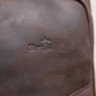 Оригинальная винтажная мужская сумка из кожи крейзи хорс в коричневом цвете SHVIGEL (11091) - 9