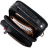 Черная мужская сумка-барсетка с ручкой из фактурной кожи под крокодила KARYA (2420941) - 4