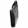 Деловая стильная сумка из кожи под фактуру крокодила - DESISAN (11591) - 4