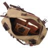 Мужской оливковый рюкзак-трансформер большого размера из плотного текстиля Vintage 2422158 - 5