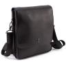 Вместительная кожаная мужская сумка средних размеров H.T Leather (10011) - 1