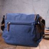 Мужская горизонтальная текстильная сумка насыщенного синего цвета Vintage (2421250) - 8