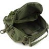 Текстильная тактическая военная сумка-слинг через плечо в оливковом цвете - MILITARY STYLE (21964) - 5