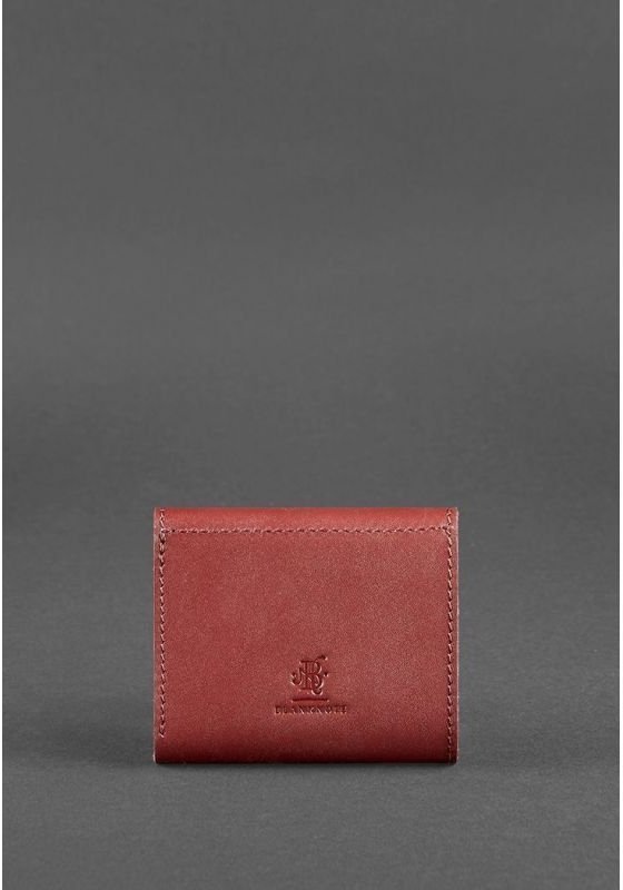 Женский кошелек бордового цвета из гладкой кожи BlankNote (12504)