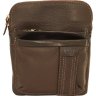 Небольшая мужская сумка-планшет коричневого цвета VATTO (12097) - 1