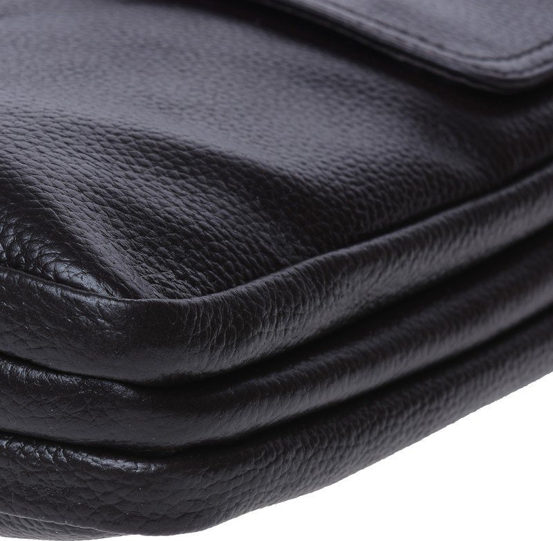 Мужская коричневая сумка через плечо из натуральной кожи Keizer (57156)