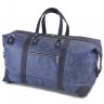 Дорожная сумка синего цвета из качественной кожи Tom Stone (12171) - 1