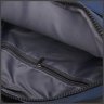 Текстильная мужская сумка-барсетка синего цвета с ручкой Monsen 71757 - 5