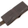 Классическое мужское портмоне из матовой кожи коричневого цвета Grande Pelle (13216) - 4