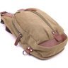 Оливковая мужская сумка-слинг через плечо из текстиля Vintage (2421254) - 3