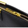 Женская сумка-кроссбоди на три отделения из натуральной кожи черного цвета Vintage (2422107) - 6