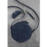Практичная синяя сумка ручной работы из натуральной кожи BlankNote Бон-Бон (12646) - 4