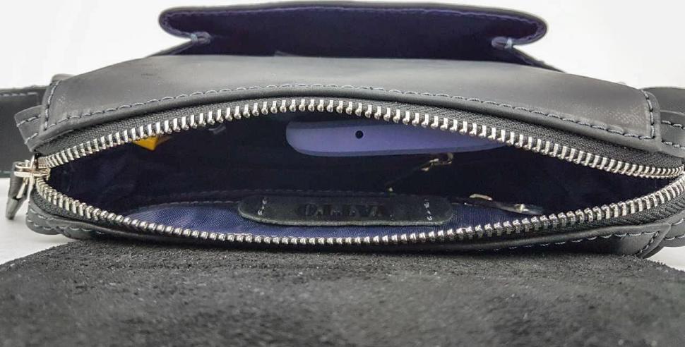 Функциональная сумка планшет из винтажной кожи с клапаном VATTO (11699)