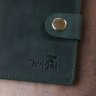 Зеленое мужское портмоне из натуральной матовой кожи без монетницы Shvigel (2416456) - 6
