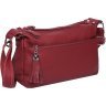 Женская кожаная сумка бордового цвета с одной лямкой Keizer (57157) - 1