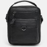 Мужская сумка-барсетка из натуральной кожи флотар черного цвета Keizer (22063) - 2
