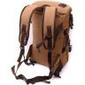 Просторный мужской рюкзак-трансформер из текстиля коричневого цвета Vintage 2422160 - 2