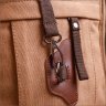Просторный мужской рюкзак-трансформер из текстиля коричневого цвета Vintage 2422160 - 10